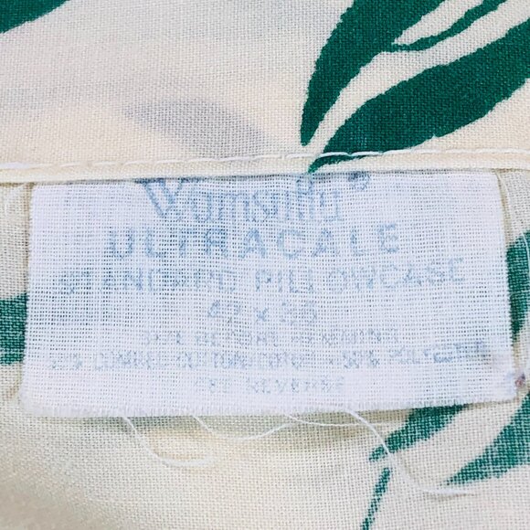 Vintage Wamsutta DAKOTAH Cattails Pillowcase Set 70s Ultracale Textile Bedding - Picture 2 of 10